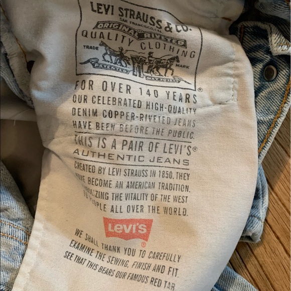 VINTAGE LEVIS Jeans 550 Relaxed Fit Light Stone Wash Red Tab - Picture 7 of 8